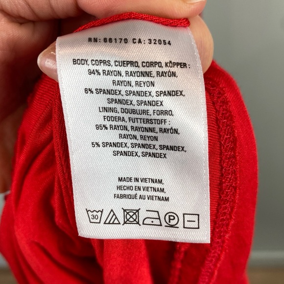 Anthropologie Red Knit Milkmaid Romantic Cottagecore Midi ruffle trim Dress XS - Picture 7 of 8